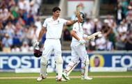 MANCHESTER, ENGLAND - JULY 22:  Alastair Cook of England celebrates his century during day one of the 2nd Investec Test match between England and Pakistan at Old Trafford on July 22, 2016 in Manchester, England.  (Photo by Jan Kruger/Getty Images)